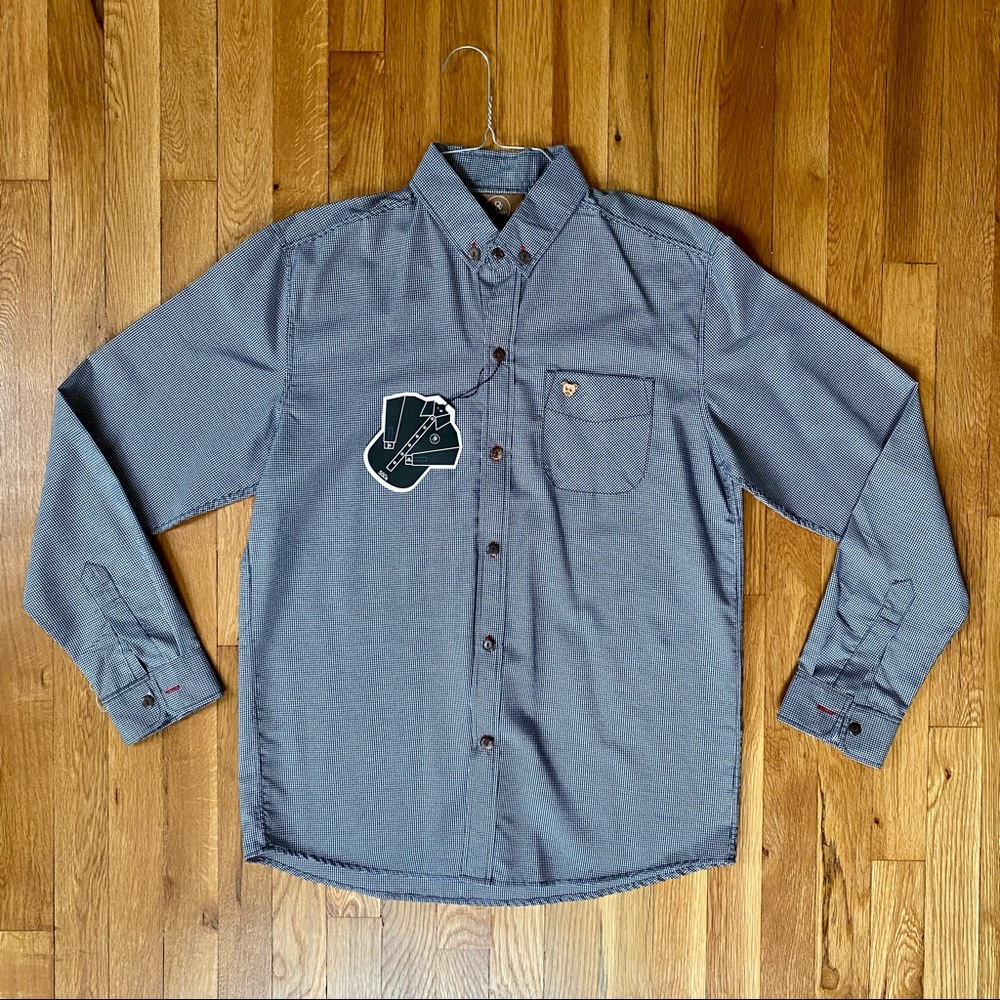 Mens plaid button down shirt